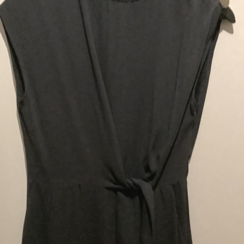 Zara jumpsuit like new dark blue with belt detail and metal buttons size S