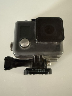 GoPro HERO action camera used with waterproof case and mount