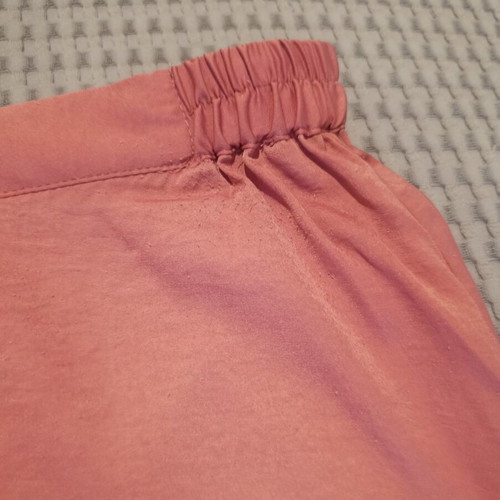 Mango satin culottes pants, pink, size S