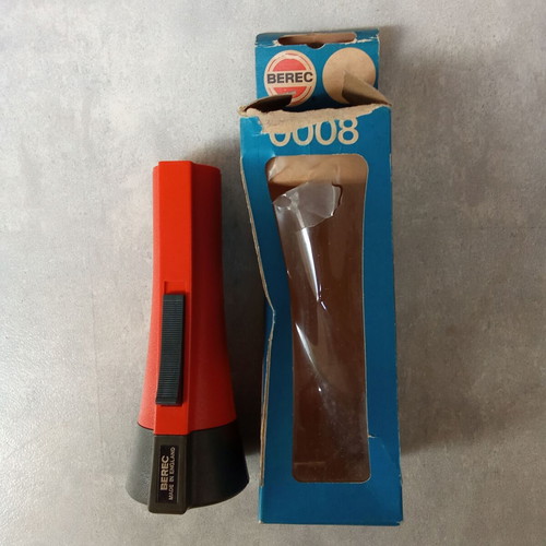 Berec collectible vintage flashlight 1970s 1980s like new