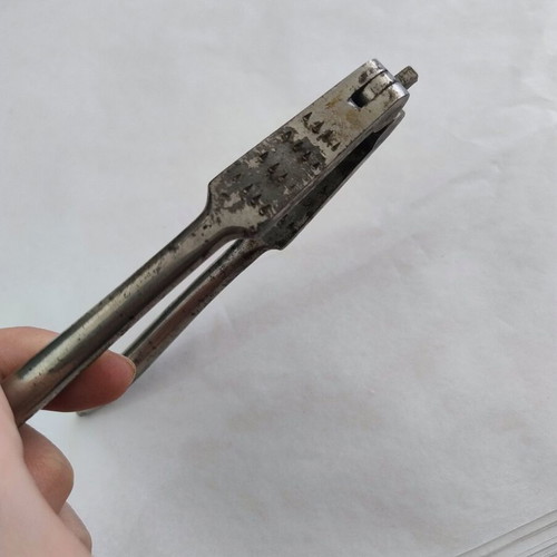 Vintage reversible double-jaw nutcracker used