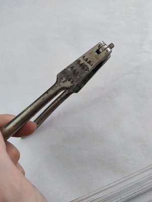 Vintage reversible double-jaw nutcracker used