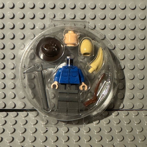 Lego Minifigure Dr. Alan Grant - Blue Shirt brand new, Jurassic World - Dominion
