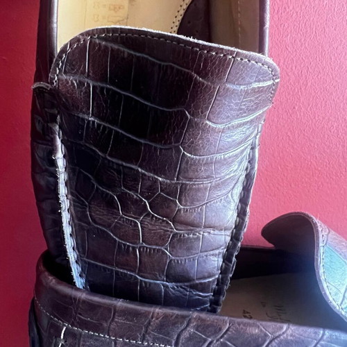 Petridis leather shoes used, Italian, brown, size 42