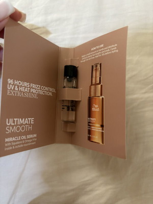 Wella Miracle Oil Ultimate Smooth sample 3 ml new