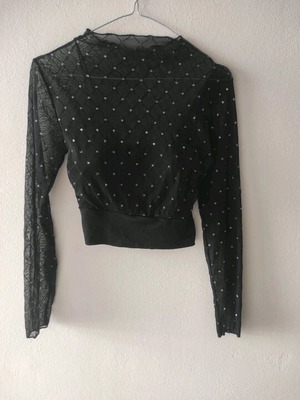 Crop blouse Decoro black like new