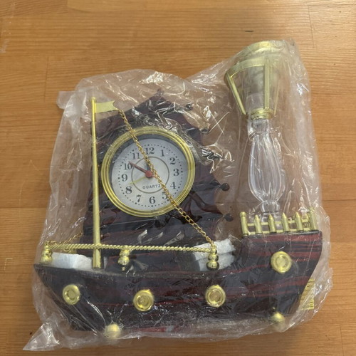Decorative Ship Clock Quartz with Lantern nautical style new