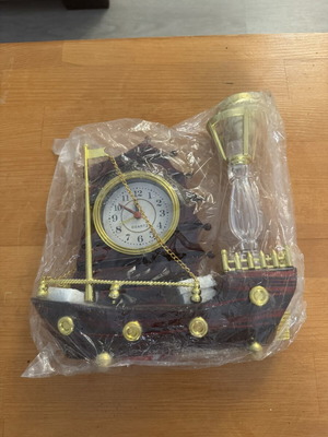 Decorative Ship Clock Quartz with Lantern nautical style new