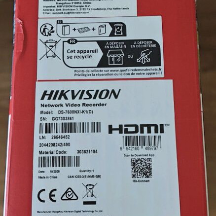 HIKVISION DS-7608NXI-K1/8P(D) Network Recorder NXI-K Series New