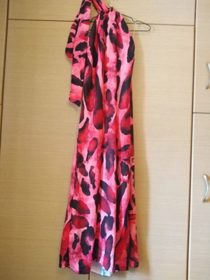 Long dress Italian with neck tie like new