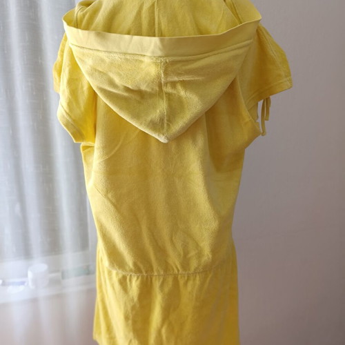 Juicy Couture velour beach dress tunic like new, yellow, size L