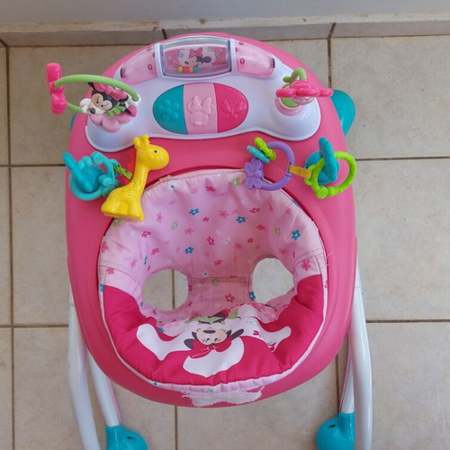 Minnie Mouse Bows & Butterflies Walker used baby activity center