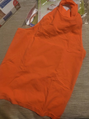 Bellissima orange halter top new