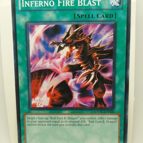 Inferno Fire Blast Yu-Gi-Oh! spell card