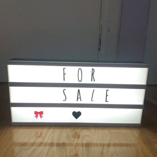 Cinema light box like new, large size 37x18