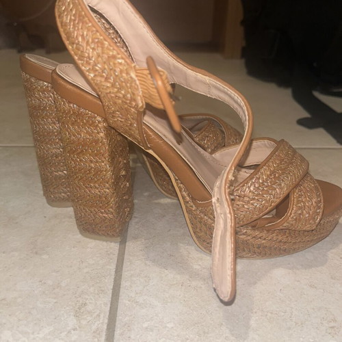 Sandals used, all given together, size 37, multicolor