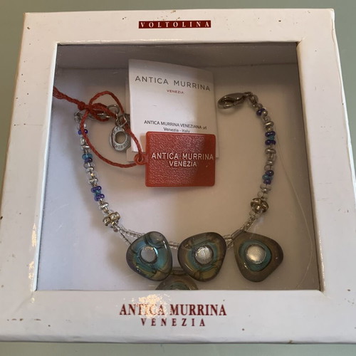Antica Murrina Venezia women's bracelet new with Murano glass stones