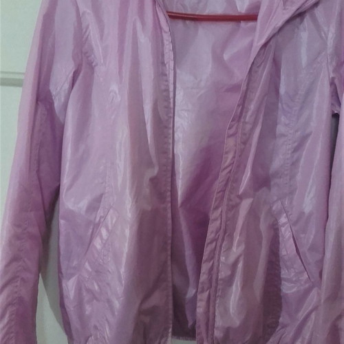 Benetton waterproof jacket new, pink, size S