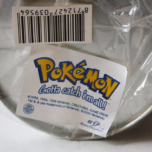 Vintage Pokemon Pikachu Blastoise metal coin bank Nintendo new 2000