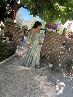 Floral maxi αέρινο φόρεμα σαν καινούργιο για γάμο ή βάπτιση
