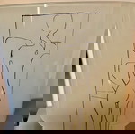 Moralis silk screen printing on curved glass like new with signature