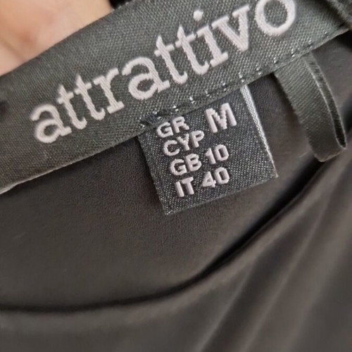 Attrativo blouse airy and asymmetrical like new, black