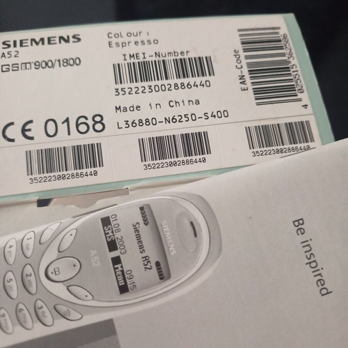 Siemens collectible mobile phone A52 used, black