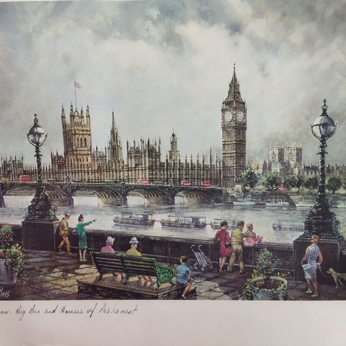 Set of 6 Engravings for Framing used