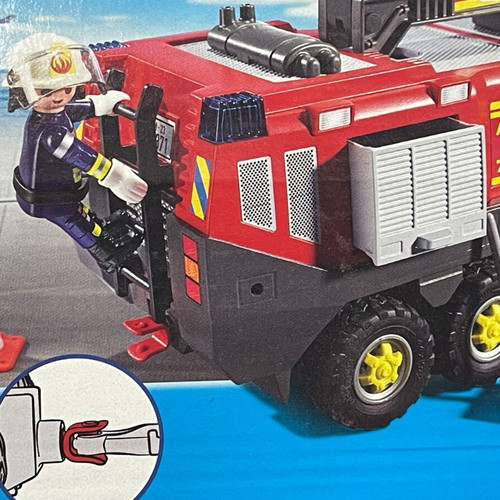 Playmobil City Action 71371 Airport Fire Truck with Sounds and Lights new