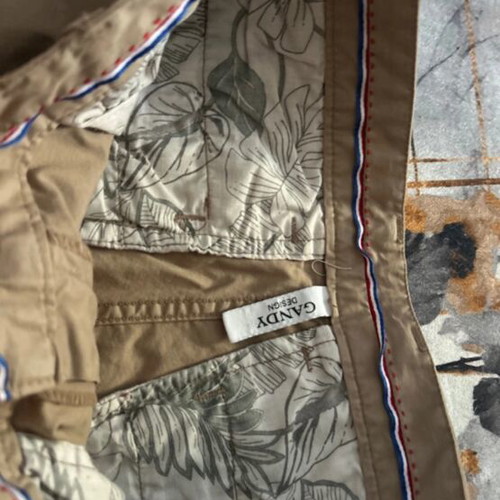 Gandys men's bermuda shorts new, beige, size M