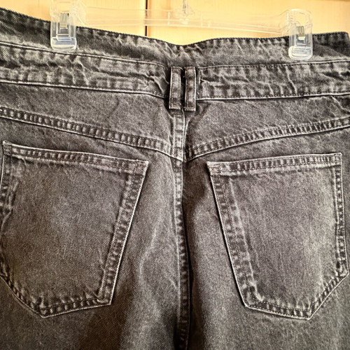 Denim black high-waisted Mango pants size 42 like new