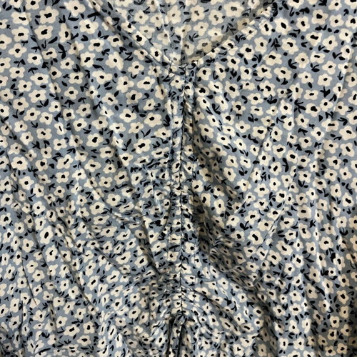 Floral summer blouse like new, blue size M