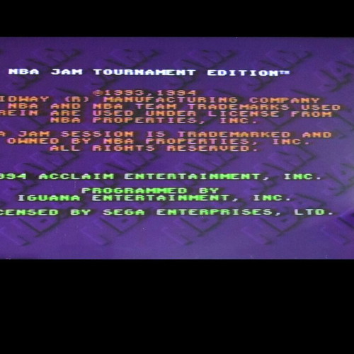 NBA Jam Tournament Edition Sega Genesis Mega Drive game used