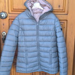 Gray jacket used, size Large