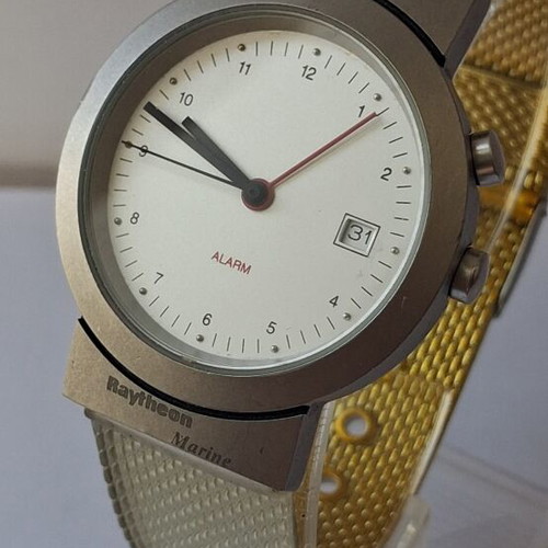 Raytheon Marine Quartz Alarm Watch like new, Japan, date function