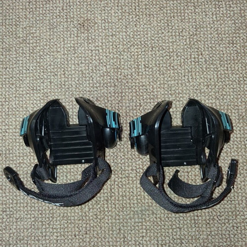 Razor Jetts Heel Wheels used, adjustable size, black with blue and pink details