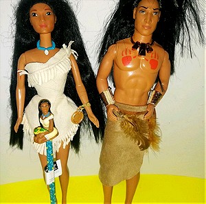 Barbie Disney Pocahontas and Kocoum πακετο