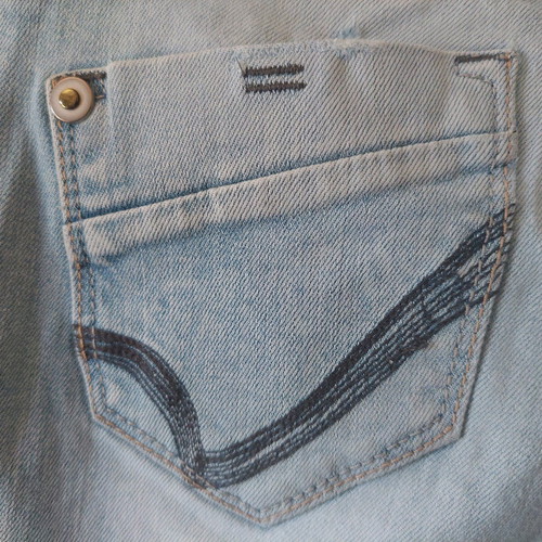 Attrativo light blue jeans with rips used, size 28