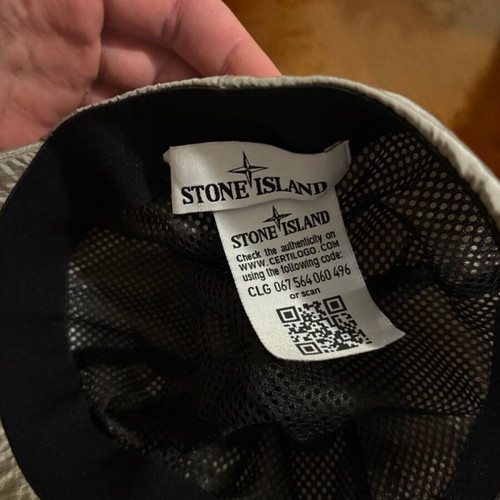 Stone Island Nylon Metal hat like new, gray, size M