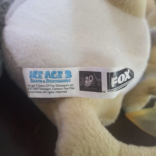 Scrat Ice Age 3 plush figure with suction cups, like new