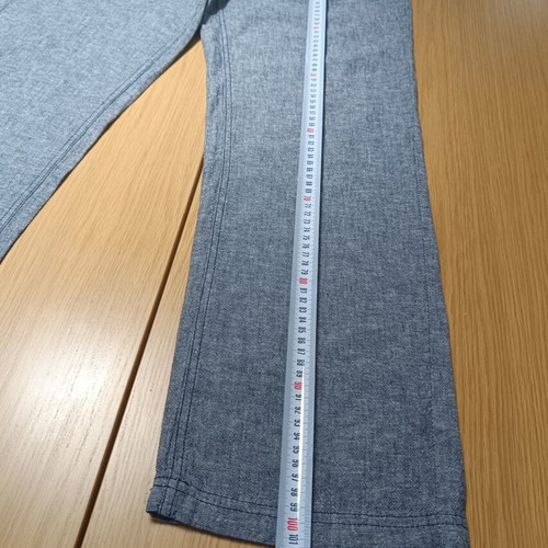 Livergy Men's Linen Pants new, size L, blue melange