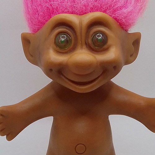 Efxoulis Troll Pink Hair used, height 12 cm