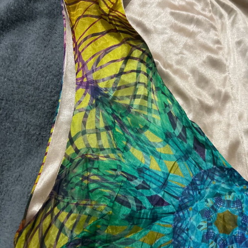 Handmade short dress size S multicolored like new