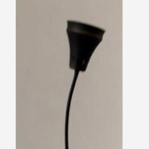 Floor lamps used, two pieces, one black and one adjustable