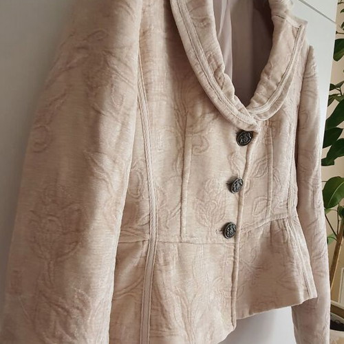 Stefanel jacket new, beige, size S