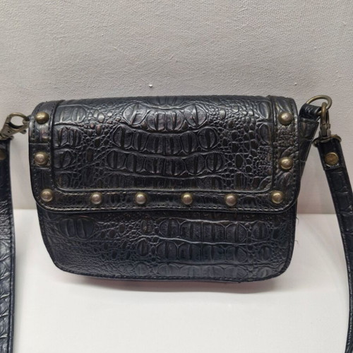 Mak & Gio black crossbody bag like new with bronze studs
