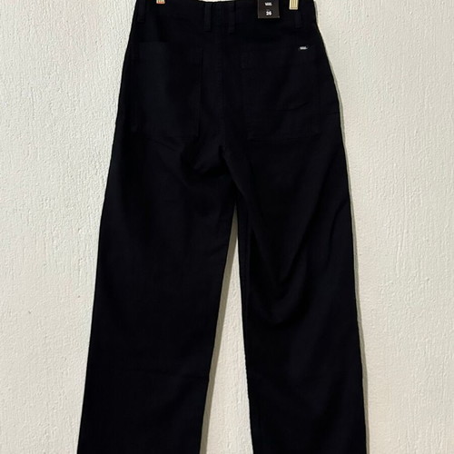 Vans women's wide-leg pants new, size S 36 8, black cotton