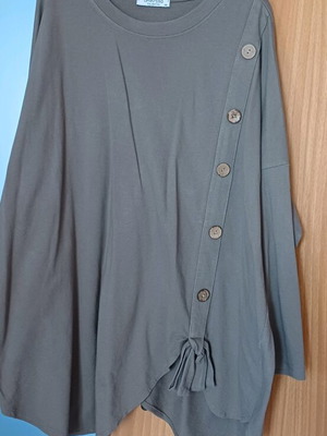 Celestino 200 Cotton Blouse like new, khaki