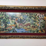 Embroidered painting used
