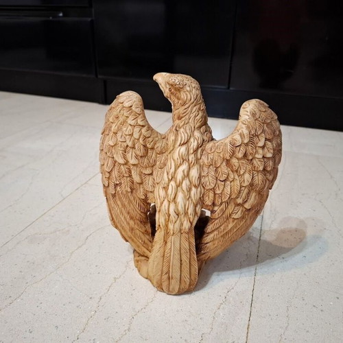 Eagle statue figure vintage, used, stone-like material